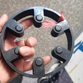 QF100注塑机空压机连轴胶垫150190225震雄橡胶电机油泵梅花垫胶圈