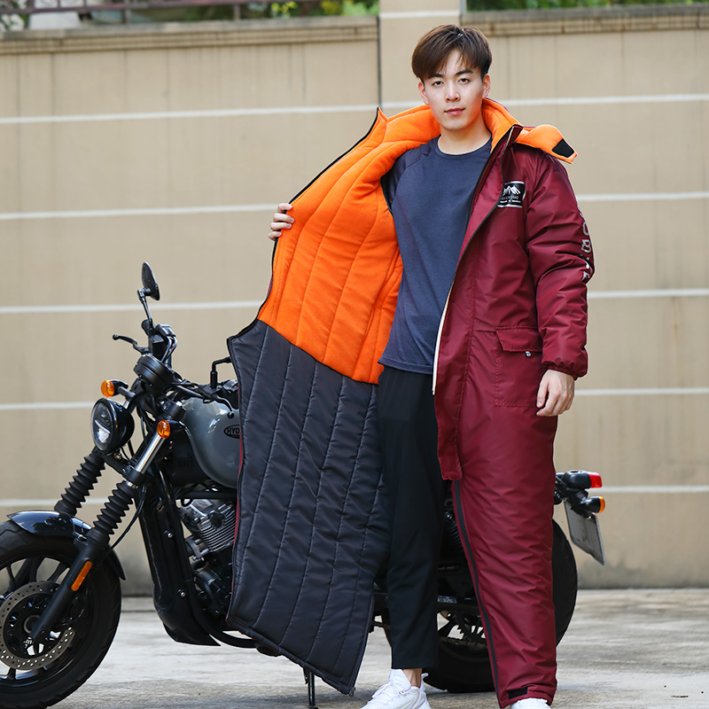 摩托车骑行服男女机车服休闲防风防水秋冬季电动车加绒加厚挡风衣