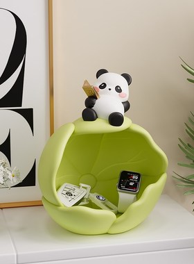 创意卡通风可爱钥匙收纳玄关摆件置物装饰品轻奢入户门口