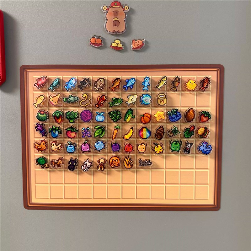 星露谷游戏周边迷你软磁冰箱贴亚克力摆件房间布置磁力贴