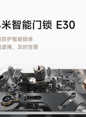 智能门锁E30指纹密码锁家用防盗门指纹锁入户门电子锁