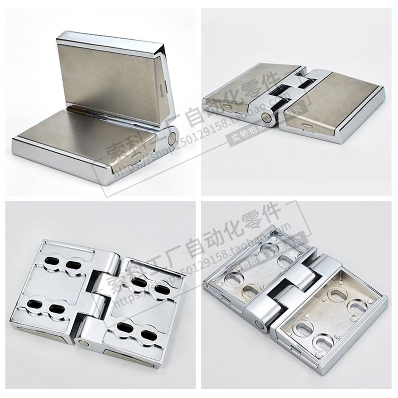 不锈钢盖板工业锌合金工业电柜铰链外露合页 方形外装配电箱铰链