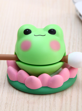 小木鱼敲解压玩具公德办公室桌面摆件治愈系情绪稳定神器可爱青蛙