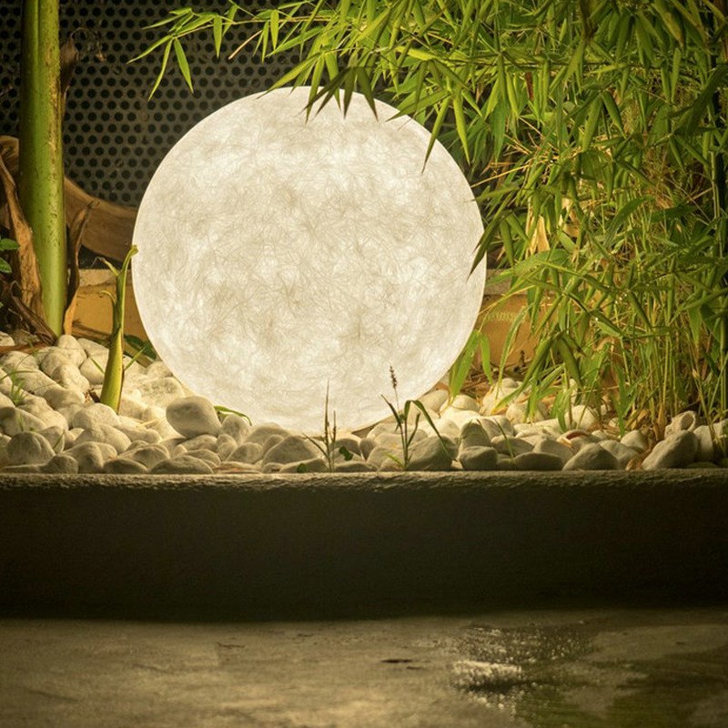 户外防水草坪灯月球灯o景观庭院灯别墅布置装饰草地月亮发光球落