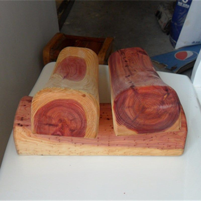 香红柏木颈椎保健枕头类血柏崖柏硬木枕理疗枕头原木枕头实木香料