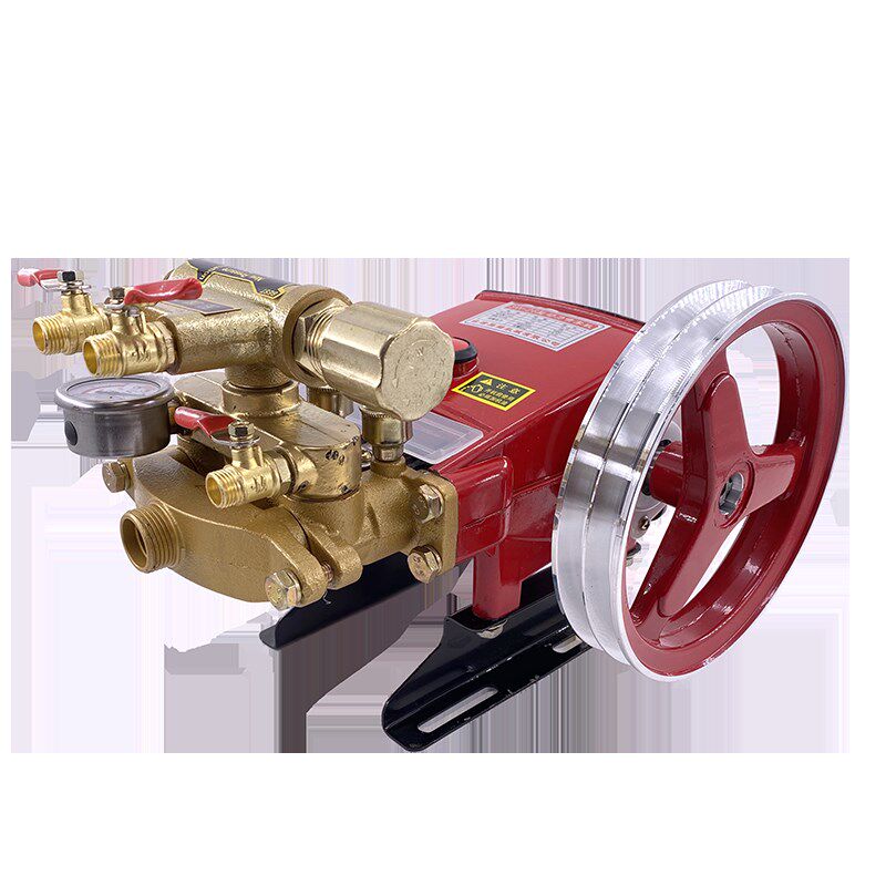 22/26型三缸柱塞泵扬程高压清洗泵 农用喷雾器打药机自动泄压泵头