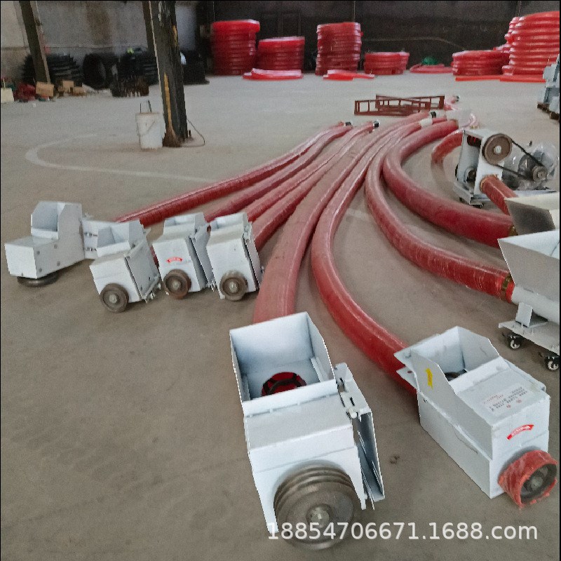 塑料颗粒蛟龙提升机大管径螺旋上料机加大料斗装罐吸粮机