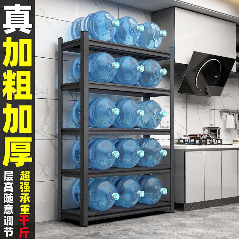 加厚厨房置物架落地多层微波炉收纳架子家用调料架烤箱锅架储物架