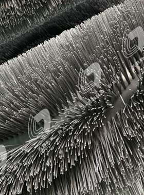 振达道路宝5000主刷 大型道路清扫车刷辊灰色PP波纹丝道路