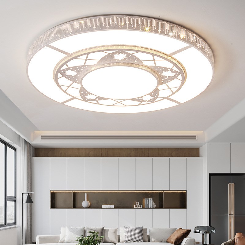 2米圆形特大吸顶灯led客厅灯轻奢大圆灯简约现代大厅会议室灯具