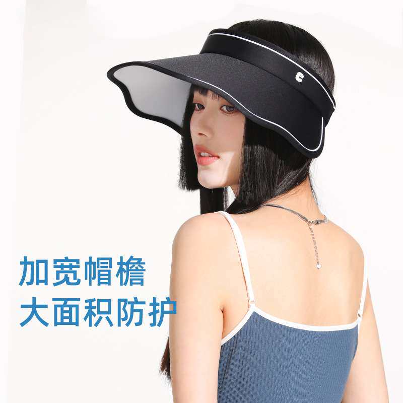 【特惠】春夏大帽檐花边空顶帽户外防晒透气遮阳帽防紫外线帽子
