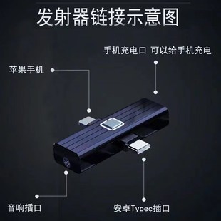 直播声卡耳机一体机仅适配537K 525K电容麦克风声卡接收器 527K