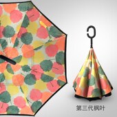 加大加厚加固免持汽车专用反向伞车载超大号晴雨两用双层反向雨伞