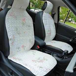四季通用汽车座套纯棉座垫半包坐垫防滑全包养生布艺垫冬季座椅套