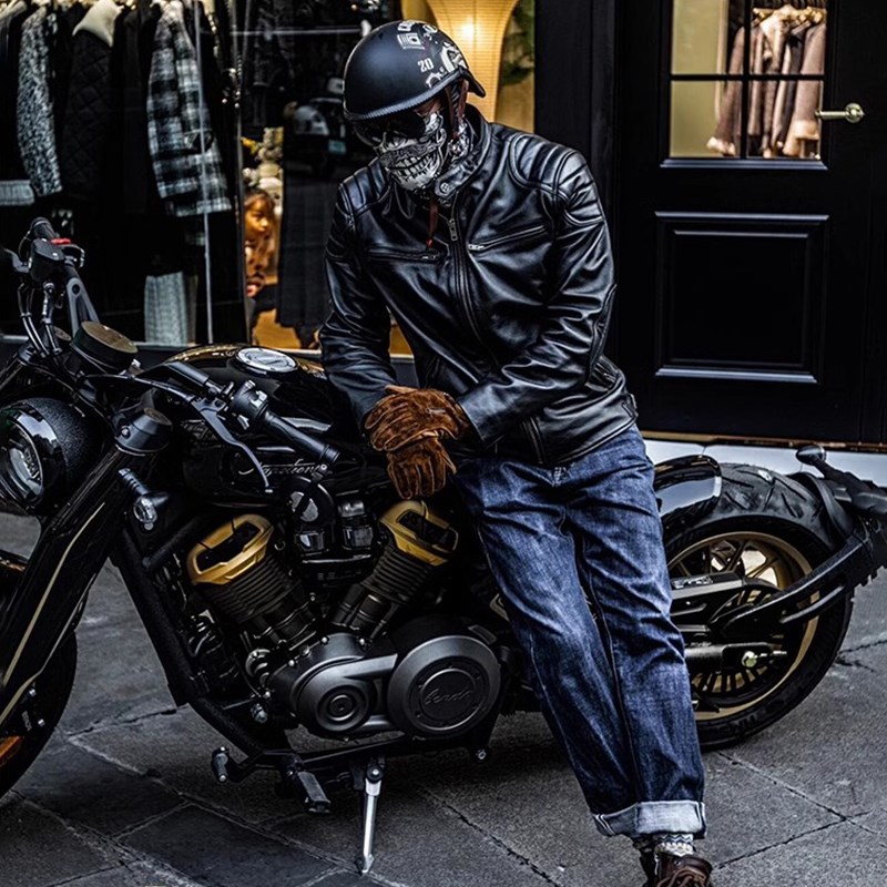 摩托车头盔复古巡航机车半盔男女春秋踏板骑行电动车冬季安全瓢盔