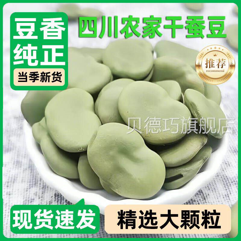 正宗四川大粒干蚕豆2025新货农家新鲜老胡豆生蚕豆干 干货500g包