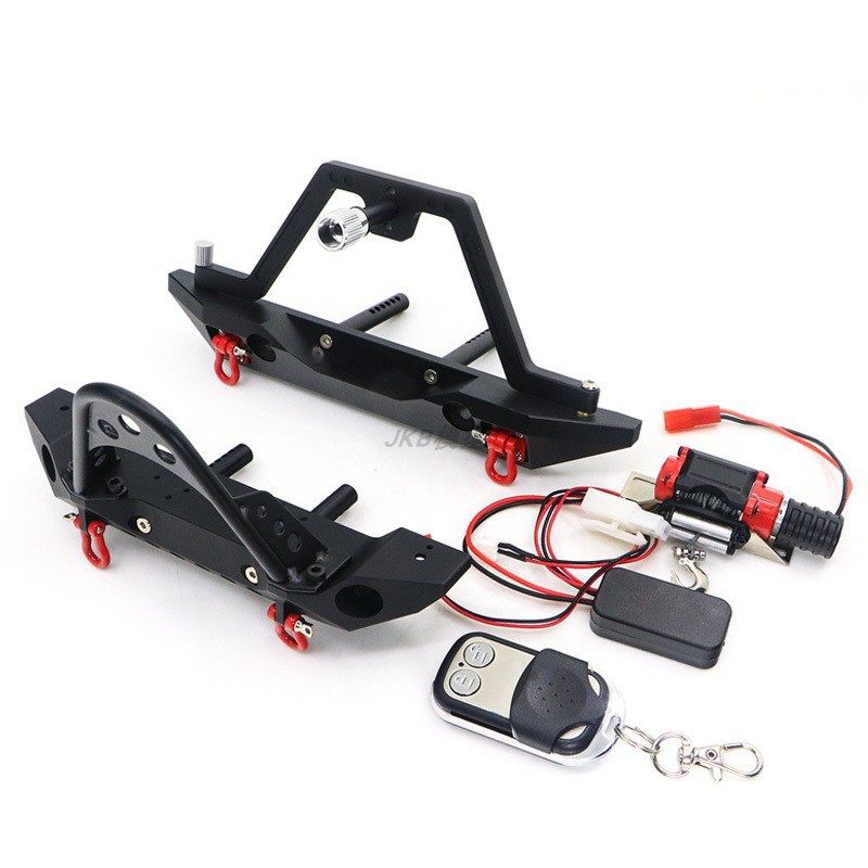 1/10仿真攀爬车毒刺前杠防撞 TRX4 SCX10 90046 90047金属前后杠