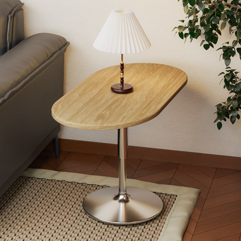 原木风升降茶几实木边几客厅小户型茶几沙发家用现代茶几床边桌子