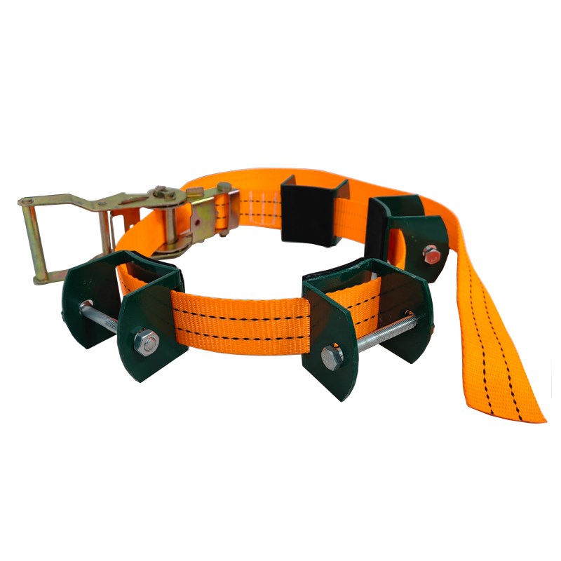 树木支撑架抱箍绿色镀锌钢管固定器乔木园林防风铁支架金属卡扣