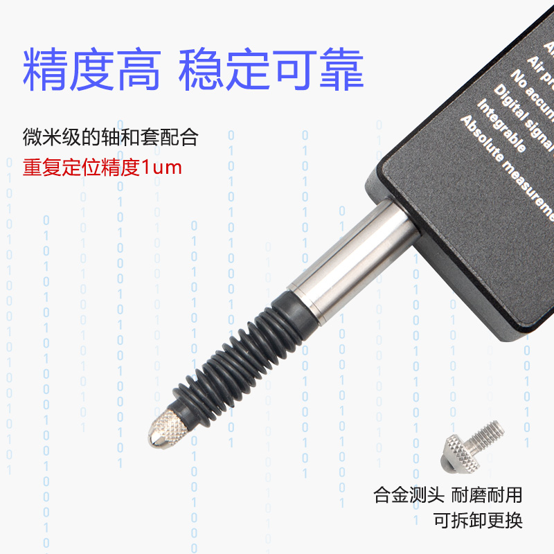 高精度接触式光栅位移感测器百千分尺测微计数显485SPLC电脑高度
