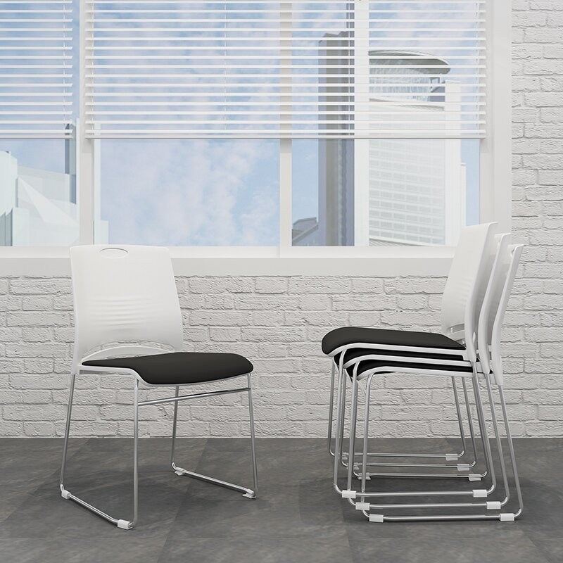 培训椅会议室会客椅子简约家用电脑椅办公椅会议椅洽谈椅实心钢筋