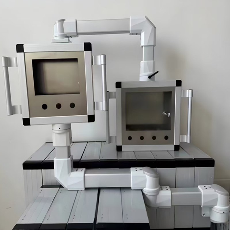 悬臂箱吊臂机床操作n箱7寸触摸屏支架控制箱连接件电控旋臂摇臂箱
