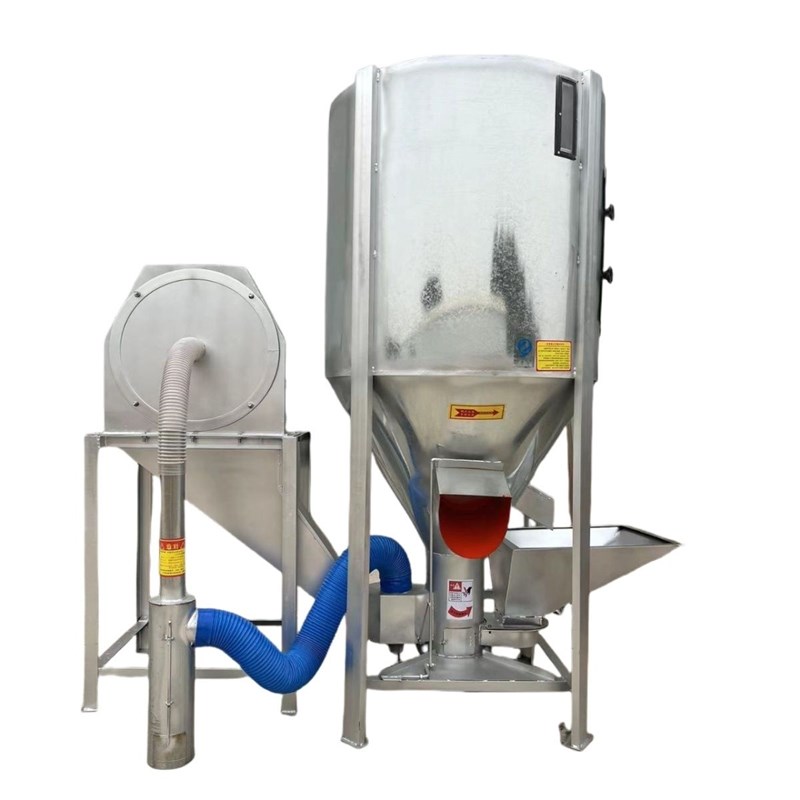 饲料无尘家用粉碎搅拌一体机公斤养殖场粉碎机立式自吸玉米