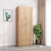 定制松木儿童小衣柜衣橱全实木衣柜原木家用卧室出租房简约小户型