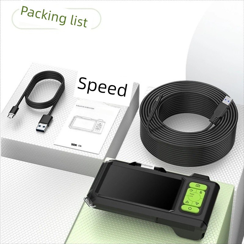 工业内窥镜高清大屏幕手持式管道IP67防水镜头汽车修探测器摄像头