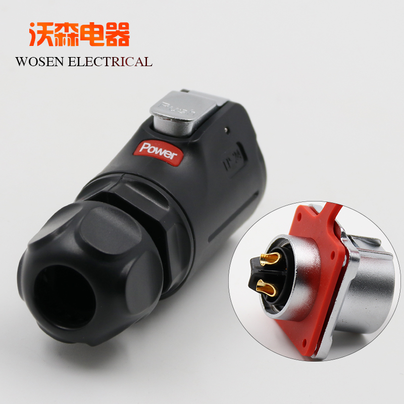 凌科航空插头3芯插座24电线防水连接器4 12孔19芯显示屏接头