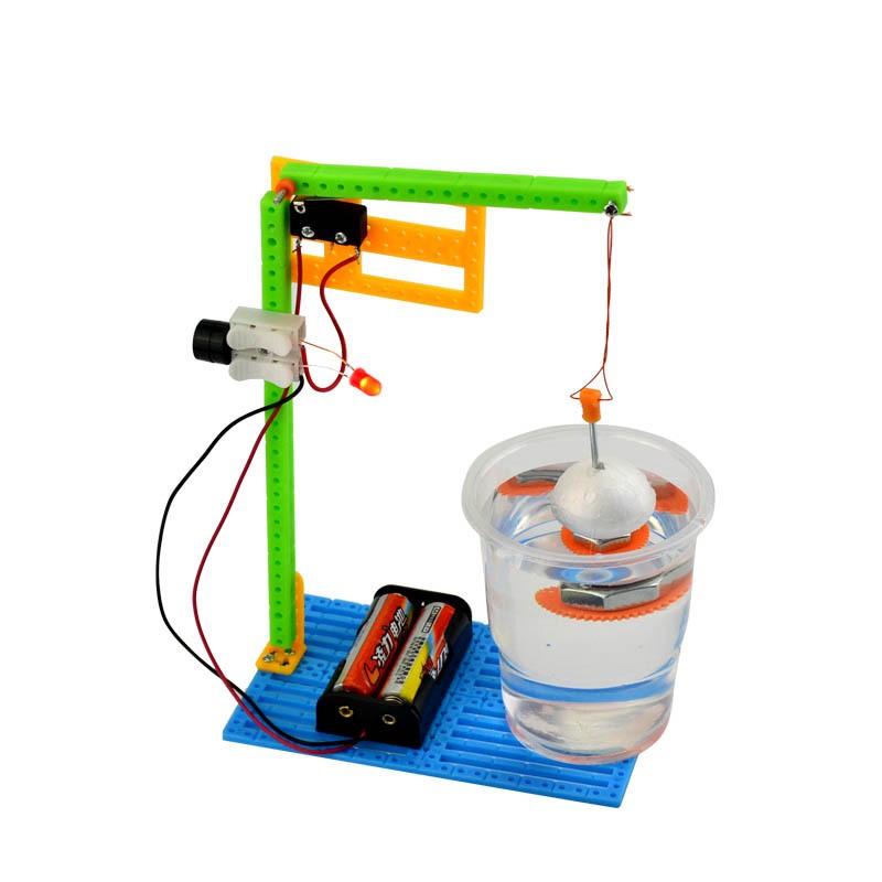 儿童AM玩具教具自动水位报警器DIY科学小制作感应电路触发实验