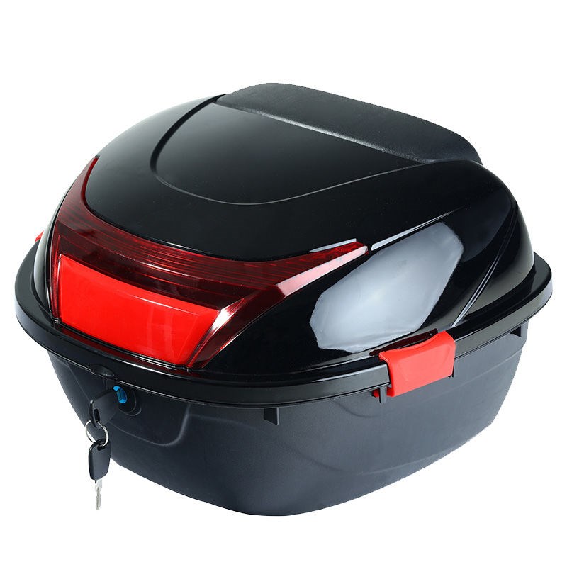 电动车后备箱尾箱踏板车工具箱电摩通用后尾箱电瓶车储物箱