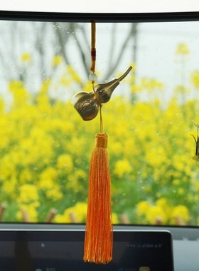 中式铜葫芦纯铜摆件家居客厅办公室店铺汽车挂件开口空心开盖饰品