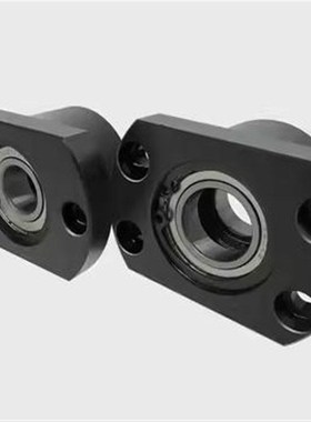 钢件带扣环双轴承对边法兰带座轴承座组件固定座BGCBB6200 BFP21