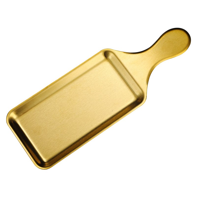 304不锈钢烧烤盘韩式烤肉盘小吃甜品G盘炸串盘披萨寿司盘子长方盘