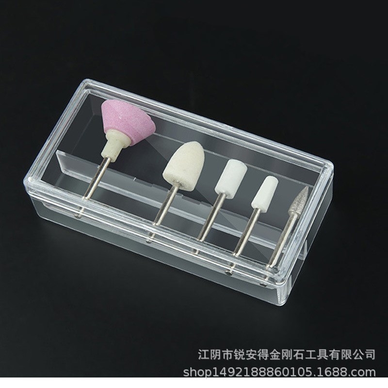5支装美甲电动打磨头 美甲打磨机磨棒 2.R35柄陶瓷磨头供应
