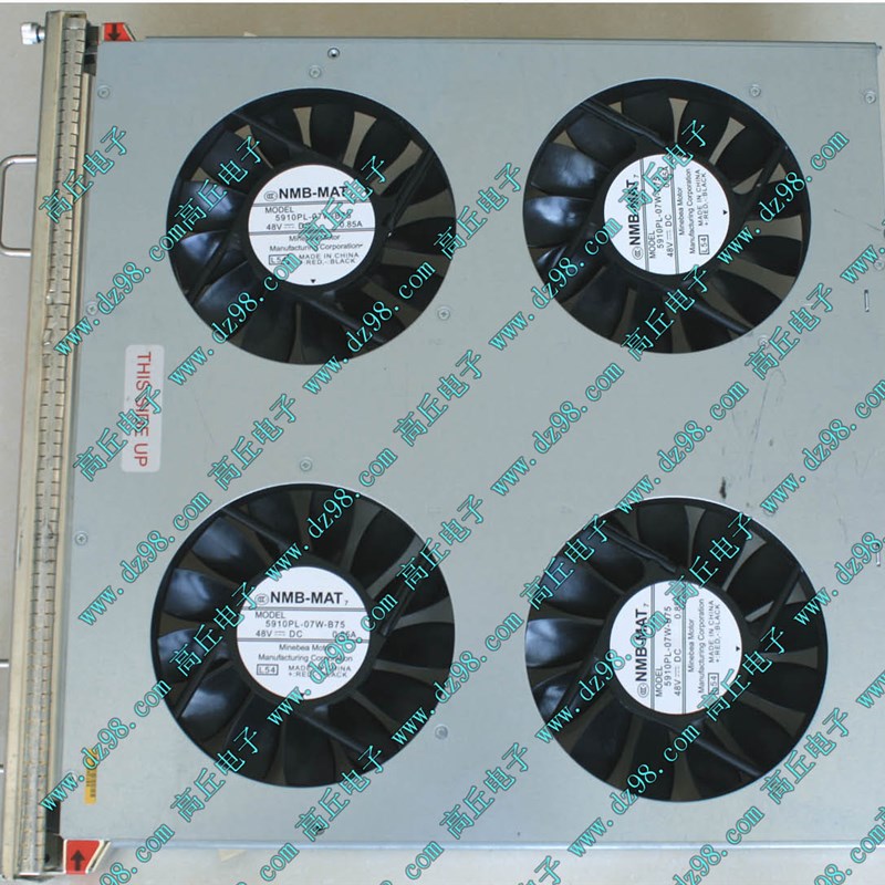 超薄NMB-MAT 5910PL-07-B75 4只48V 0.85A 滚珠轴承风扇 整体连板