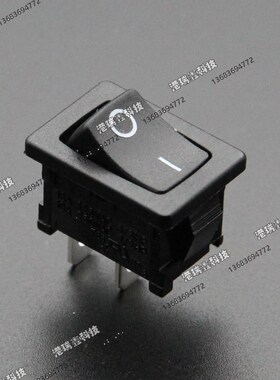 R13-66A单路黑色两脚小船型翘板开关台湾新进SCI  SWITCH 带认证