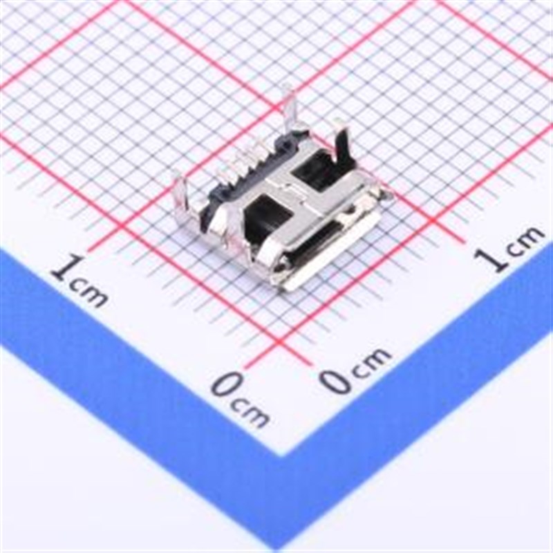 MICRO-11-G5P3-A1T2 USB连接器 Micro-B 母座 卧贴 有卷边外壳长6