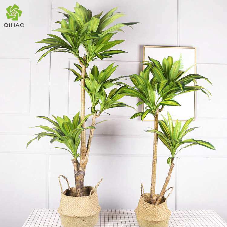 北欧仿真巴西木盆栽 室内装饰绿植人造摆件 大型仿真巴西木盆景