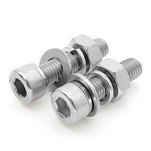 304不锈钢内六角螺丝螺母套装 大全含帽平弹垫组合M8M10X10X12X16