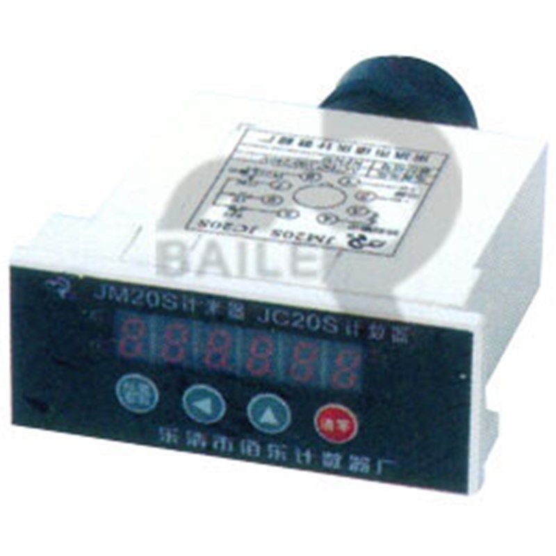 乐清佰乐计数器JM20S电子计米器工业纺织测量布线长度计米器