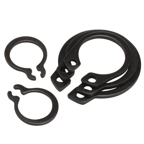 轴用挡圈 C型卡簧 弹性卡环外卡簧轴卡黑M3 4 5-18 19 22 -120mm