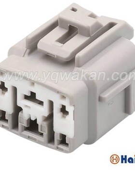 DJ7061-2.2-4.8-21 灰色6孔复合型汽车防水接插件 6P连接器含端堵