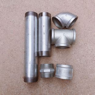 洒水车2寸DN50水管弯头弯管三通接头镀锌管双丝外丝双牙接头配件