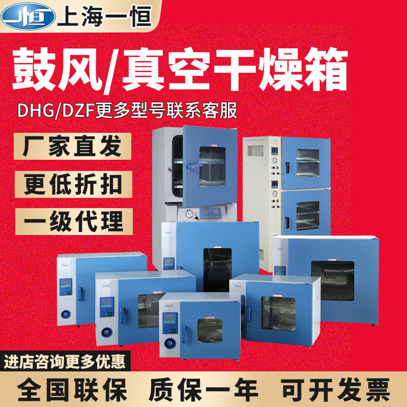 上海一恒DHG-9030A/DZF-6020鼓风真空干燥箱实验室电热恒温烘箱烤