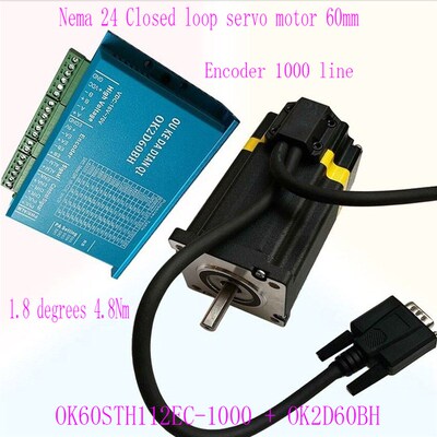 60闭环电机套装驱动器 大力距4.8N.m OK60STH112EC-1000