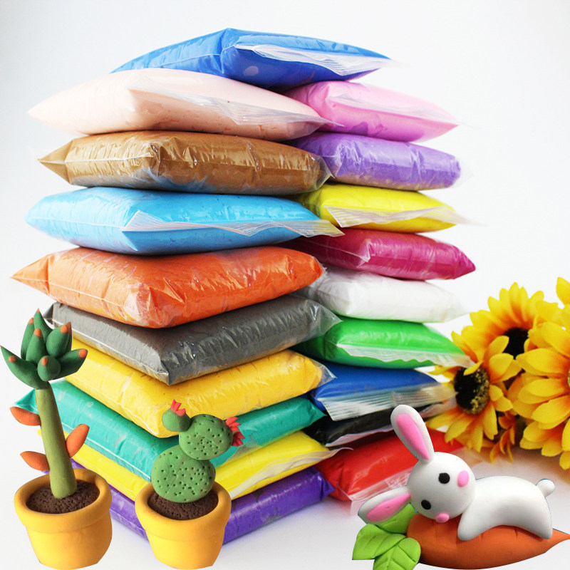 超轻粘土24色100g克diy彩泥太空泥黏土泥大包装儿童diy创意材料,模玩/动漫/周边/娃圈三坑/桌游,桌游配件/卡套/保护膜,淘宝优惠券,粉丝福利购,淘宝优惠卷