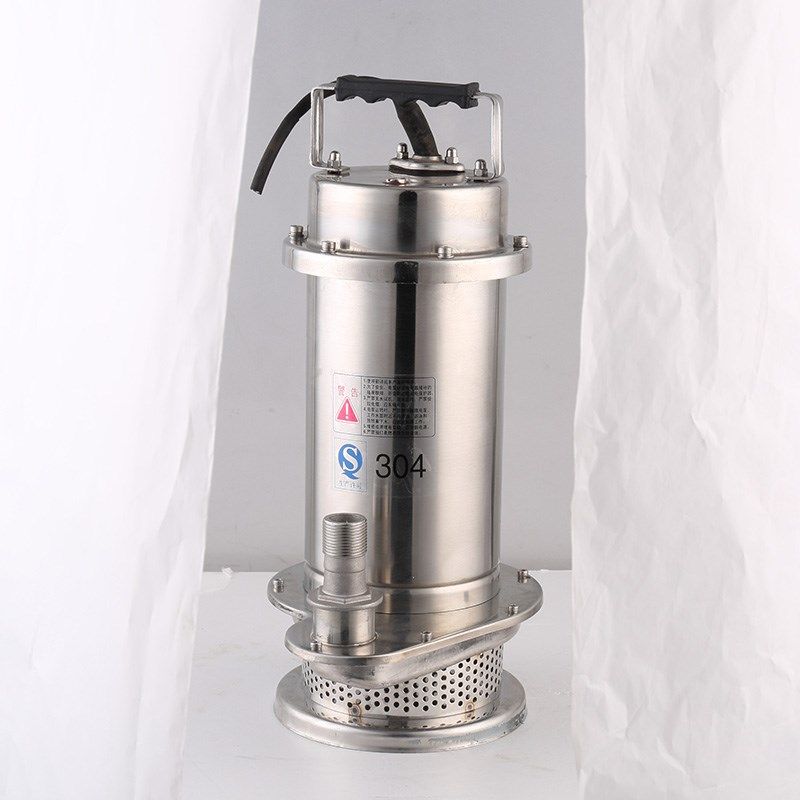 潜水泵包邮304全不锈钢潜水泵工业污水泵耐高温防腐防酸抽水排污