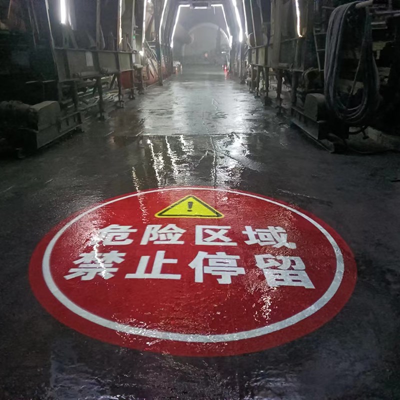 工业安全警示投影灯叉车天车行车人行道线380V标识图案射灯